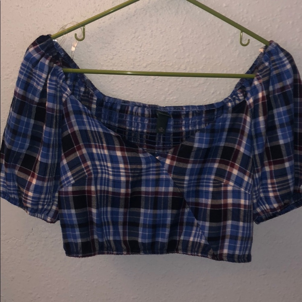 Off the shoulder crop top